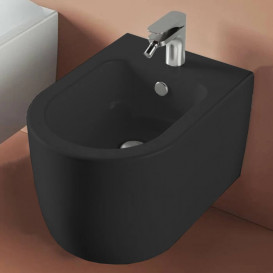 Биде подвесное ArtCeram Monet 36х52 см керамика черный матовый MNB001 17;00