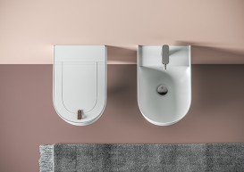 Биде подвесное ArtCeram The One 35х52 см керамика белый THB001 01;00