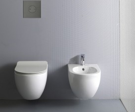 Біде підвісне Axa Glomp 36,5х51 см кераміка білий глянцевий 0202001