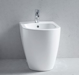 Біде підлогове Duravit ME by Starck 37х60 см кераміка білий 2289100000