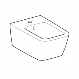 Біде підвісне Geberit iCon Square закритої форми санфарфор білий 231910000