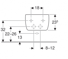 Биде подвесное Geberit iCon закрытой формы санфарфор белый 234000000