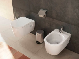 Биде подвесное Hansgrohe EluPura Original S 36х54 см керамика HygieneEffect белый 62045450