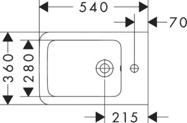 Биде подвесное Hansgrohe EluPura Original Q 36х54 см керамика белый 60284450