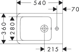 Биде подвесное Hansgrohe EluPura Q 36х54 см керамика SmartClean белый 61170450