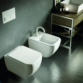 Биде подвесное Hatria Bianca 52,5х36 см керамика белый матовый A1Y1X525