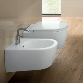 Біде підвісне Hatria Fusion 54х35,5 см санітарний фарфор білий 00Y1D901