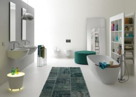 Біде підвісне Kerasan Aquatech чаша овальна біла 372501