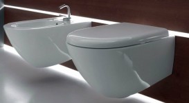 Біде підвісне Kerasan Aquatech чаша овальна біла 372501