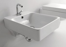 Биде подвесное Kerasan Cento чаша прямоугольная белое 352401