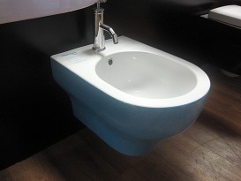 Биде подвесное Olympia Clear 36х50 см санфаянс белый 17CL