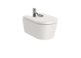 Биде подвесное Roca Inspira 37х56 см сантехническая керамика бежевый A357525650