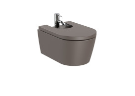 Биде подвесное Roca Inspira 37х56 см сантехническая керамика кофейный A357525660
