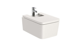 Биде подвесное Roca Inspira 37х56 см сантехническая керамика бежевый A357535650