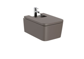 Биде подвесное Roca Inspira 37х56 см сантехническая керамика кофейный A357535660