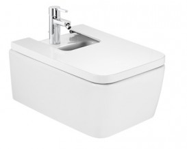 Біде підвісне Roca Inspira Square 56х37 см 1 отвір під змішувач кераміка колір білий A357535000