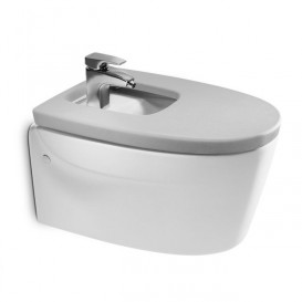 Биде подвесное Roca Khroma 39х61 см керамика белый A357655000