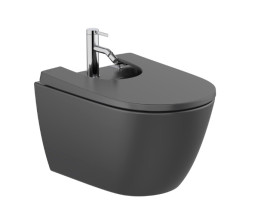 Биде подвесное Roca Ona 36х53 см сантехническая керамика черный матовый A357685080