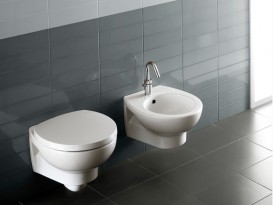 Биде подвесное с одним отверстием Hatria ERIKA PRO 37х53 см YXBT01