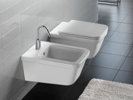 Биде подвесное с одним отверстием Hatria ERIKA pro Q 34х53 см YXHW01