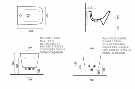 Біде підвісне Сatalano Green кераміка білий глянцевий 1BS50GR00