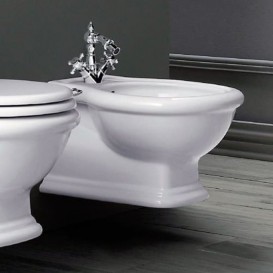 Біде підвісне Simas Lante 38,5х53 см фаянс білий LA19