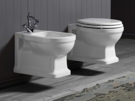 Біде підвісне Simas Londra 34х50,5 см фаянс білий LO 919