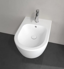 Біде підвісне Villeroy & Boch Avento 37х53 см санітарна кераміка CeramicPlus кам'яний білий 540500RW