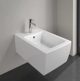 Биде подвесное Villeroy & Boch Memento 2.0 37,5х56 см санитарная керамика альпийский белый 44330001
