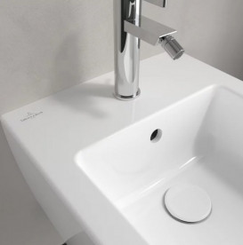 Биде подвесное Villeroy & Boch Memento 2.0 37,5х56 см санитарная керамика альпийский белый 44330001