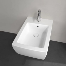Біде підвісне Villeroy & Boch Memento 2.0 37,5х56 см санітарна кераміка CeramicPlus альпійський білий 443300R1