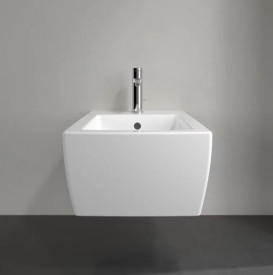 Биде подвесное Villeroy & Boch Memento 2.0 37,5х56 см санитарная керамика CeramicPlus каменный белый 443300RW