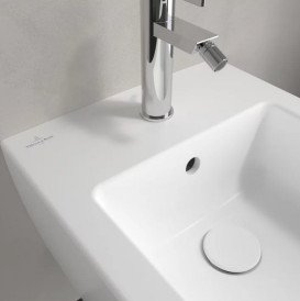 Биде подвесное Villeroy & Boch Memento 2.0 37,5х56 см санитарная керамика CeramicPlus каменный белый 443300RW