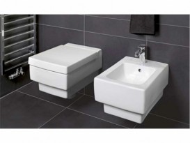 Биде подвесное Villeroy & Boch Memento 37.5х56см керамика ярко-белый CeramicPlus 542800R2