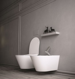 Біде підвісне Volle Aiva 53х35.5 см з отвором під змішувач кераміка колір білий 13-68-540