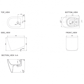 Биде Primera Grand напольное санфаянс белый 8170022