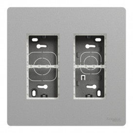 Блок відкритого монтажу Schneider Electric Unica New Unica System + 2х2 алюміній NU122430