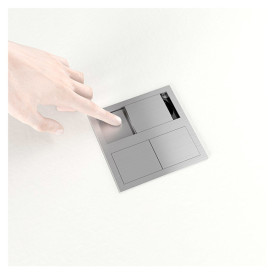 Блок розеток ASA Plastici VersaHit Dual 2x220В нержавеющая сталь 060.15F.00001