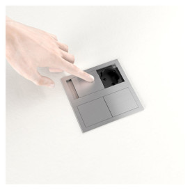 Блок розеток ASA Plastici VersaHit Dual 2x220В нержавеющая сталь 060.15F.00001