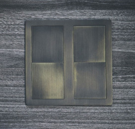 Блок розеток ASA Plastici VersaHit Dual 2x220В состаренная бронза 060.15F.00004