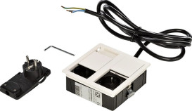 Блок розеток ASA Plastici VersaHit Dual 2x220В теплый белый 060.15F.00006