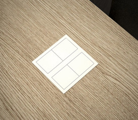 Блок розеток ASA Plastici VersaHit Dual 2x220В теплый белый 060.15F.00006