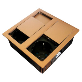 Блок розеток ASA Plastici VersaHit Dual 2x220В медь 060.15F.00046