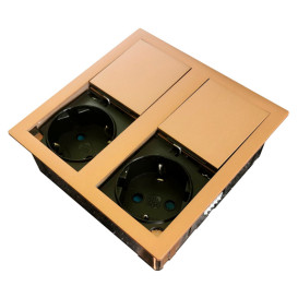 Блок розеток ASA Plastici VersaHit Dual 2x220В медь 060.15F.00046