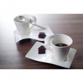 Блюдце Villeroy & Boch NewWave Caffe 22х17 см преміум фарфор білий 10-2484-2830