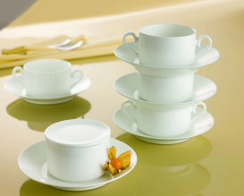 Блюдце Villeroy & Boch Stella Hotel Ø15 см преміум фарфор білий 16-3272-1280