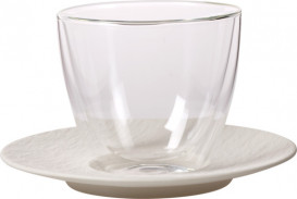 Блюдце Villeroy & Boch The Rock Ø12 см премиум фарфор белый 16-4077-1430