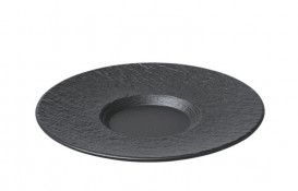 Блюдце Villeroy & Boch The Rock Ø15,5 см преміум фарфор чорний 16-4074-1310
