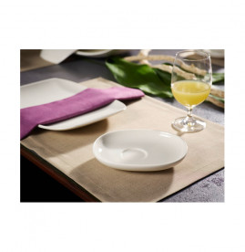 Блюдце Villeroy & Boch Urban Nature 16,5х13,5 см преміум фарфор білий 10-3452-1310