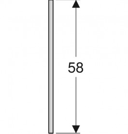 Боковая панель для асимметричной ванны Geberit Selnova Square белый 554.894.01.1